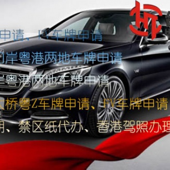 大橋粵Z或FV車牌申請流程s批文遺失補辦