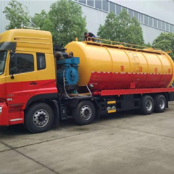 魚塘清淤車--清洗吸污車
