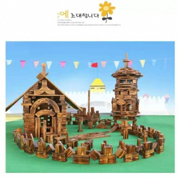兒童戶外大型防腐炭燒積木 幼兒園碳化積木 木質(zhì)攀爬架