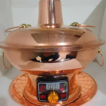 電銅火鍋。炭銅火鍋，電炭兩用鍋