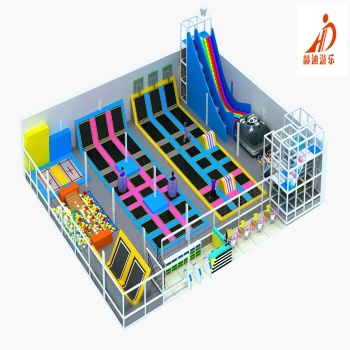 室內成人組合蹦床/室內大型游樂場設施/室內蹦床廠家