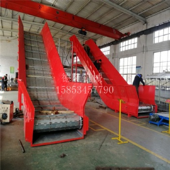 重型鏈板輸送機(jī)鏈板爬坡提升輸送機(jī)鍍鋅板式輸送線傳送帶