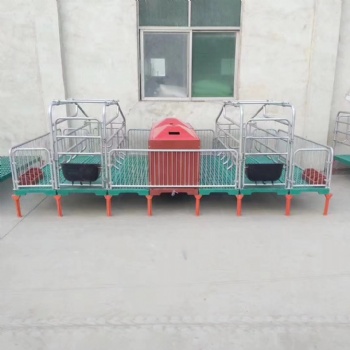 廠家母豬產床落地式，豬用復合板單雙體分娩床保育床，兩用定位欄養豬設備