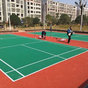 衡陽塑膠球場塑膠地坪材料帶施工服務價格便宜