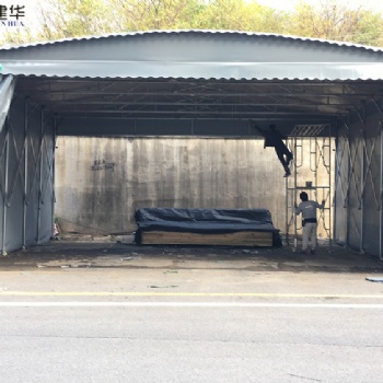 濱州懸空電動(dòng)伸縮雨棚 停車區(qū)固定蓬定制生產(chǎn)