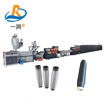 萊州一潤機械塑料圓絲拉絲機組聚乙烯尼龍漁網(wǎng)絲釣魚線塑料圓絲單絲收絲拉絲機
