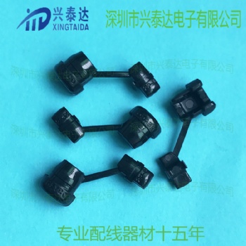 黑色線夾護線扣HEYCO UL環(huán)保線扣線卡1017 SR-2P-4環(huán)保尼龍電源線