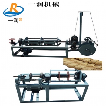 萊州一潤機械廢紙單股黃金紙制股合繩分體制繩機電化鋁燙金紙制繩機設(shè)備