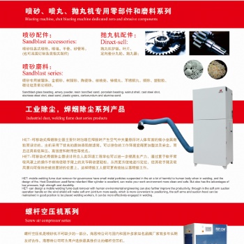 螺桿空壓機系列、部件和磨料系列