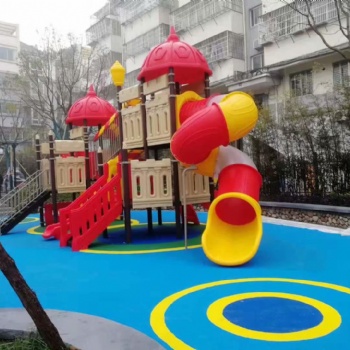 四川奇貝樂公園小區兒童戶外組合滑梯生產廠家
