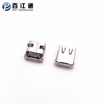 type-c14P母座/板上臥式前插后貼type-c14P母座/四腳插板