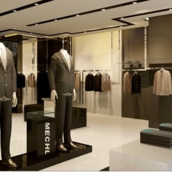 濟南服裝展柜，女裝展示柜，男裝正裝展示柜設計制作