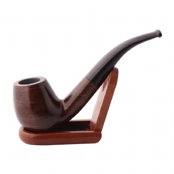 福騰煙具 手工黑檀木煙斗 彎柄煙嘴煙具 煙斗過(guò)濾芯配件批發(fā)