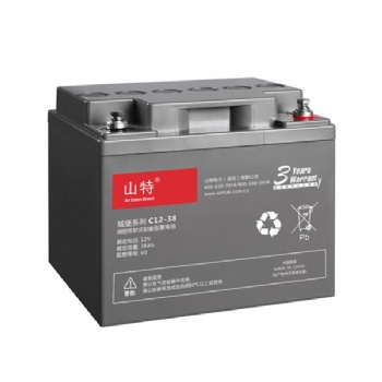 山特UPS電池鉛酸蓄電池免維護12V38AH C12-38