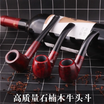 石楠木牛頭煙斗 木質(zhì)過(guò)濾煙斗