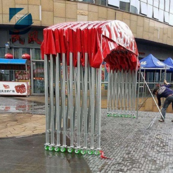 仙桃大排檔雨棚定制活動(dòng)雨棚伸縮式推拉雨棚廠家