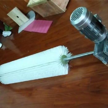 輸送機電動滾刷式皮帶清掃器 電動毛刷清掃器