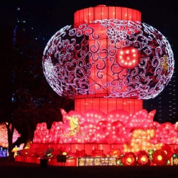 景區燈展，節日燈會，水幕電影