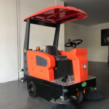 工業(yè)廠房車間電動款座駕式清掃地面掃地機