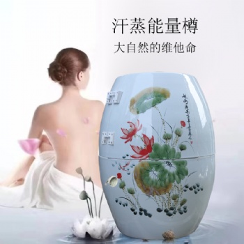 活瓷能量缸蒸缸 負離子養生缸美容院磁療熏蒸缸 產后修復養生甕