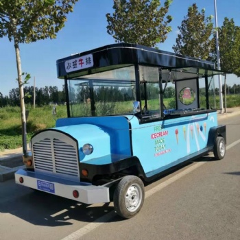 浙江流動小吃車電動四輪美食房車多功能流動餐車