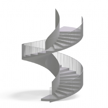 Dlab庭院?jiǎn)螌有D(zhuǎn)樓梯