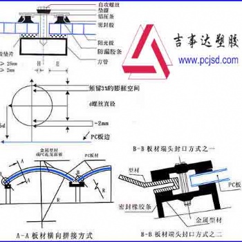 新型插接PC陽光板車棚采光板材