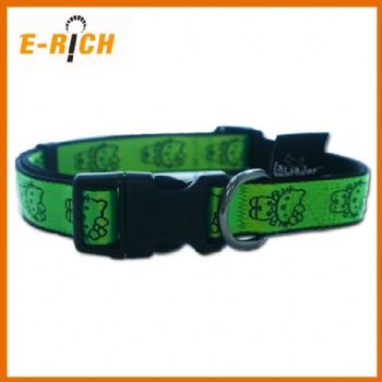廠家 新款原創(chuàng)中大型犬用 狗狗項(xiàng)圈提花寵物項(xiàng)圈 耐用可定制