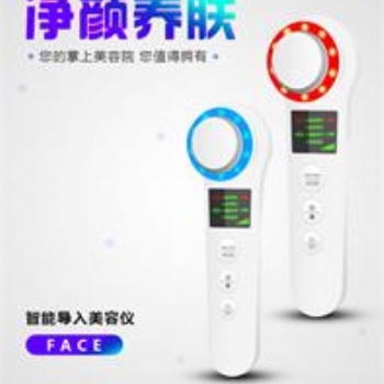 源頭工廠(chǎng)多功能電子美容儀 冷熱敷離子導(dǎo)入儀 家用面部導(dǎo)出清潔儀