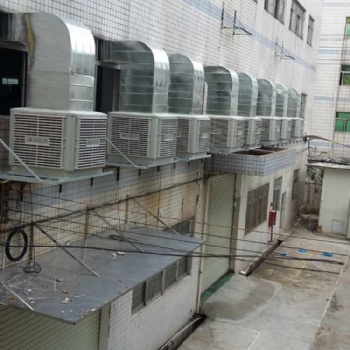 厚街鋼結構廠房降溫環保空調冷水機安裝