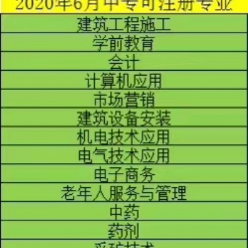 一年制中專快速拿證考二建九大員