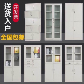 石家莊通雙節文件柜玻璃鐵皮柜憑證柜出售