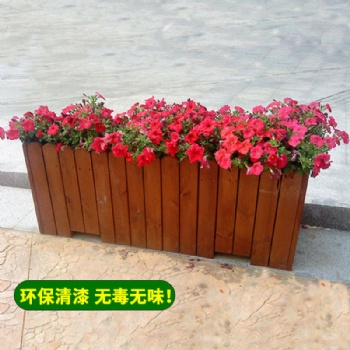 惠州工廠批發(fā)防腐木花槽花箱花盆花缽花桶可按需定制-深圳昆鵬展