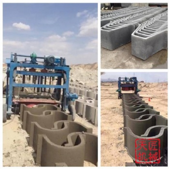 水渠U型槽磚機(jī) 排水渠瓦機(jī) 天匠小型免托板水渠槽成型設(shè)備