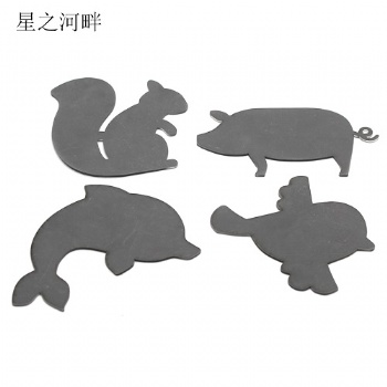 反光鏡套裝 可愛動物造型亞克力鏡片 創意裝飾手工材料