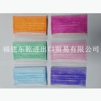 國產(chǎn)現(xiàn)貨廠家彩色一次性安全防護(hù)口罩