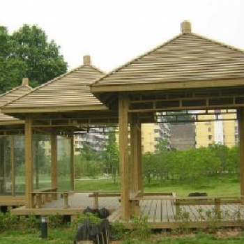 防腐木涼亭，四川仿古六角亭，古建八角亭，亭子批發價格