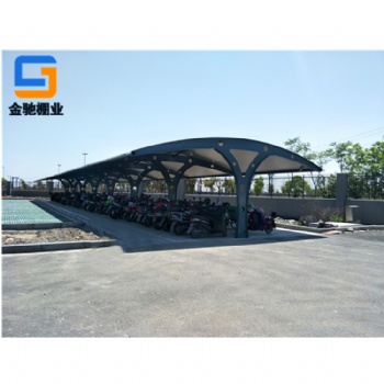 寧波金馳棚業(yè)廠家定制鋼結構自行車棚