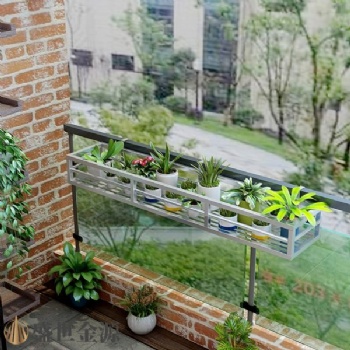 廣東陽臺外安裝不銹鋼花架