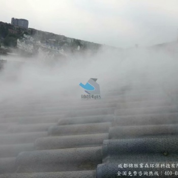 夏季商業街降溫、湖南錦勝霧森降溫設備
