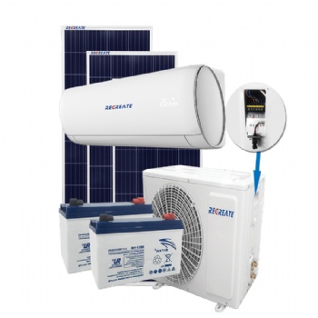 蓄電池太陽能空調離網方案不用市電瑞創科技
