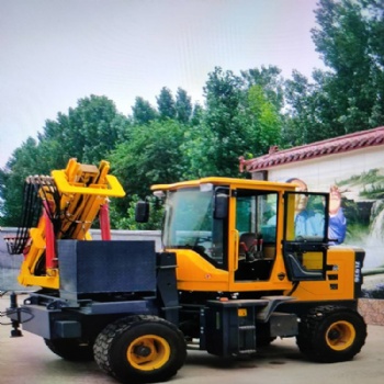 廣西鏟車式公路護欄打樁機質量** 高速公路護欄打樁機 建筑機械打樁機