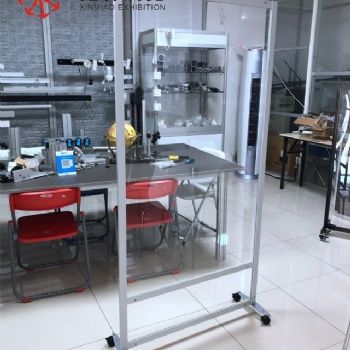 疫情隔離透明活動(dòng)展架餐廳酒店辦公商場(chǎng)公共場(chǎng)所隔斷