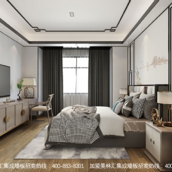 新中式風格，用集成墻板這樣裝，美極了