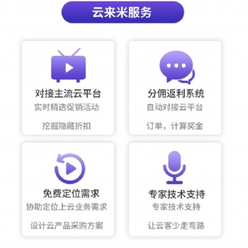 線上云產(chǎn)品返利“云來米”平臺，尋求優(yōu)質(zhì)合作伙伴入駐平臺