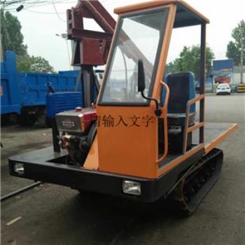 履帶運(yùn)輸車加裝隨車吊 電動(dòng)隨車吊帶翻斗方便靈活
