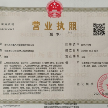 萬力鑫人力資源代交單工傷險