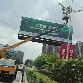 中山吊車出租、中山升降車租賃、小欖路燈車租賃
