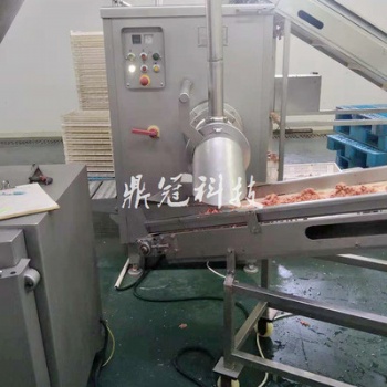 鼎冠禽類雞架骨肉分離機 DG-180型雞架肉泥擠出機 大型肉泥提取設備
