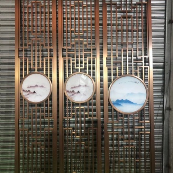 廠家承接工程不銹鋼滿(mǎn)焊玫瑰金屏風(fēng)制品家居不銹鋼屏風(fēng)定制